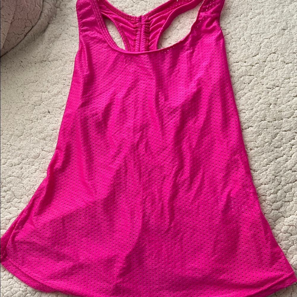 Vibrant Pink Racerback Tank Top